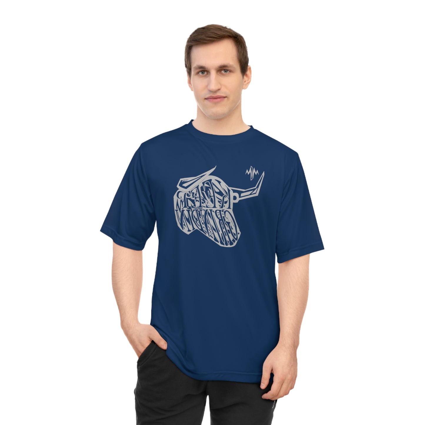 Men's Zone Performance T-shirt (Bull)