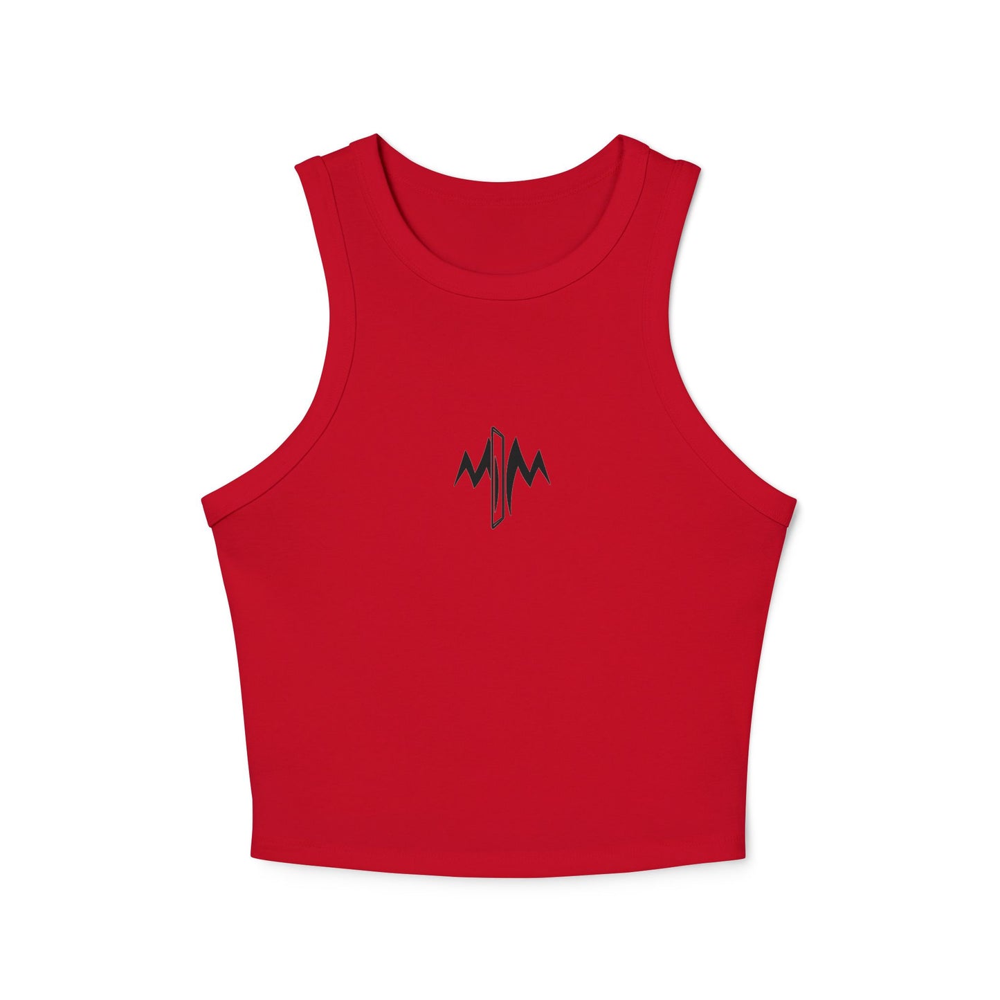 Micro Rib Racer Tank Top (Logo)