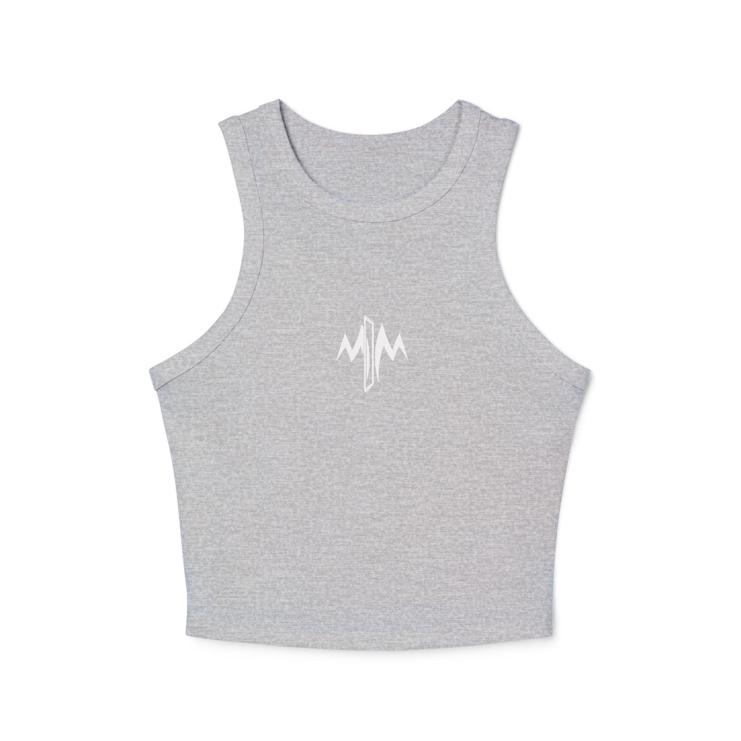 Micro Rib Racer Tank Top (Logo)