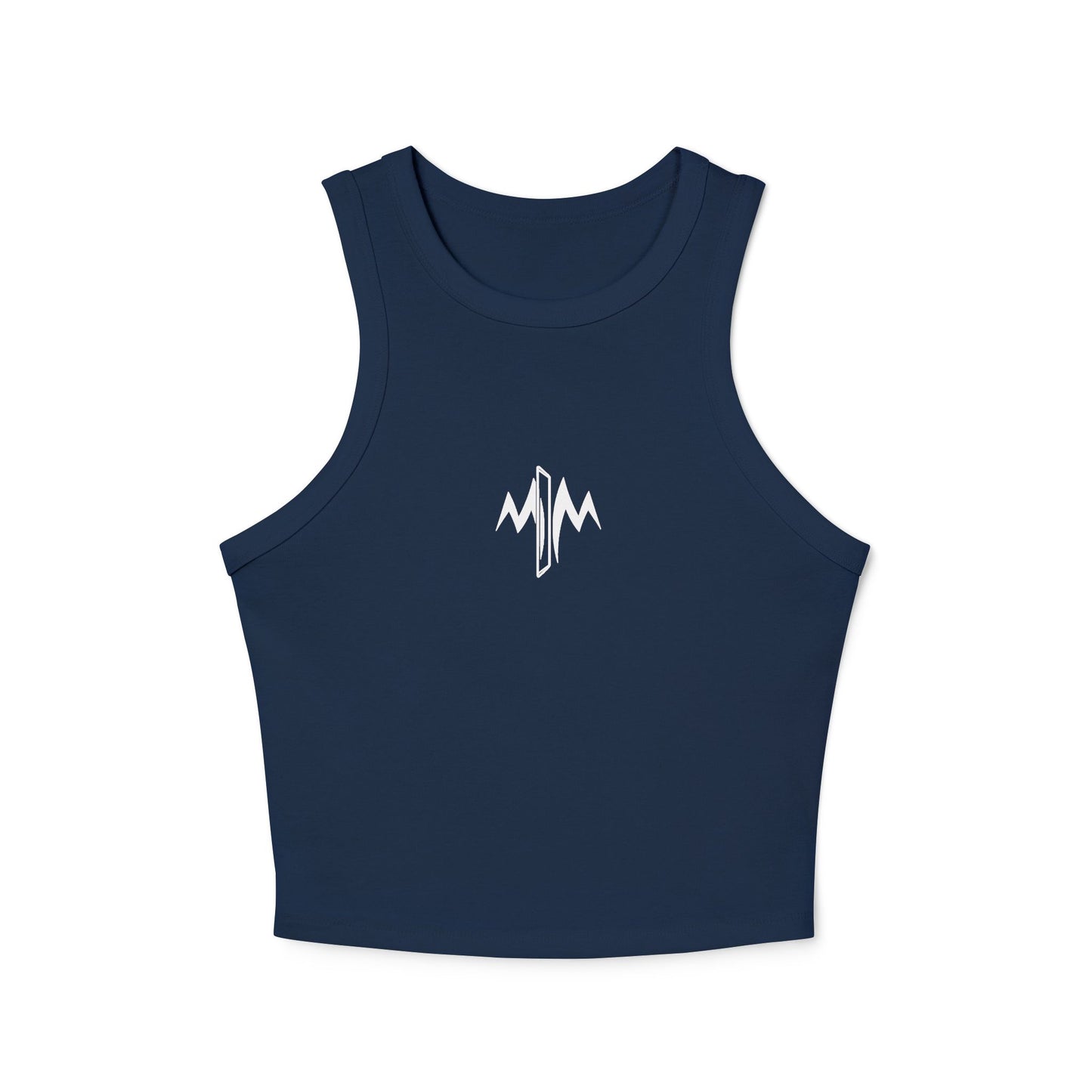 Micro Rib Racer Tank Top (Logo)