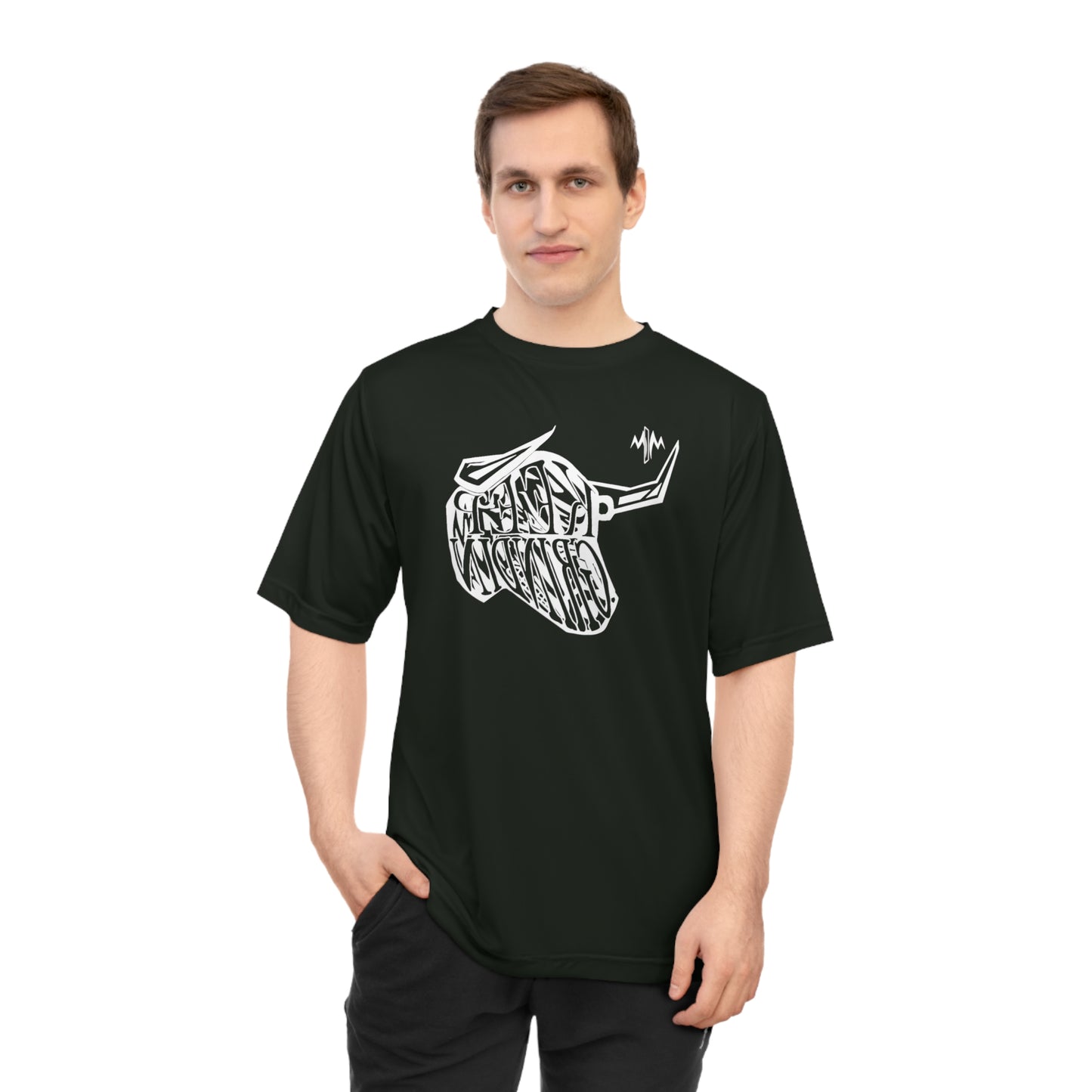 Men's Zone Performance T-shirt (Bull)