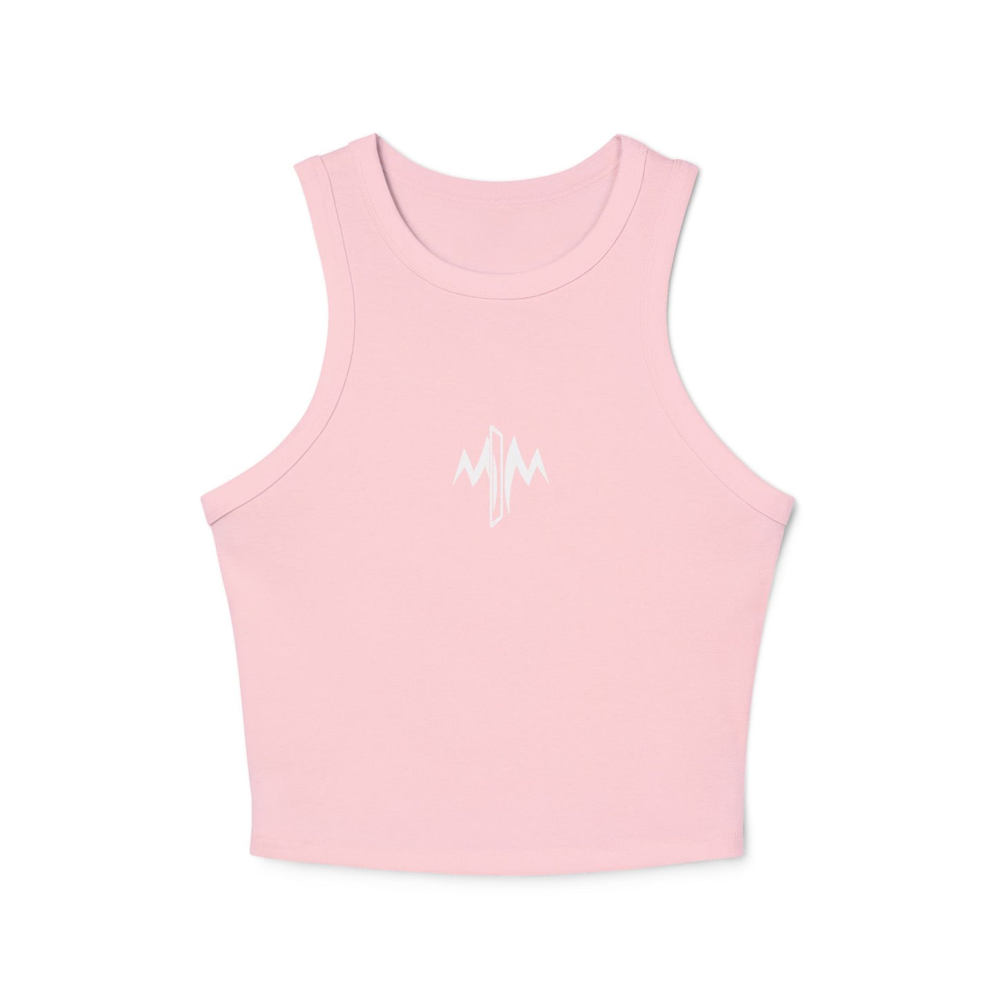 Micro Rib Racer Tank Top (Logo)