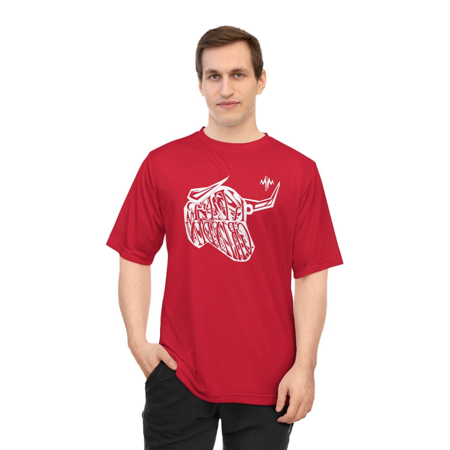 Men's Zone Performance T-shirt (Bull)