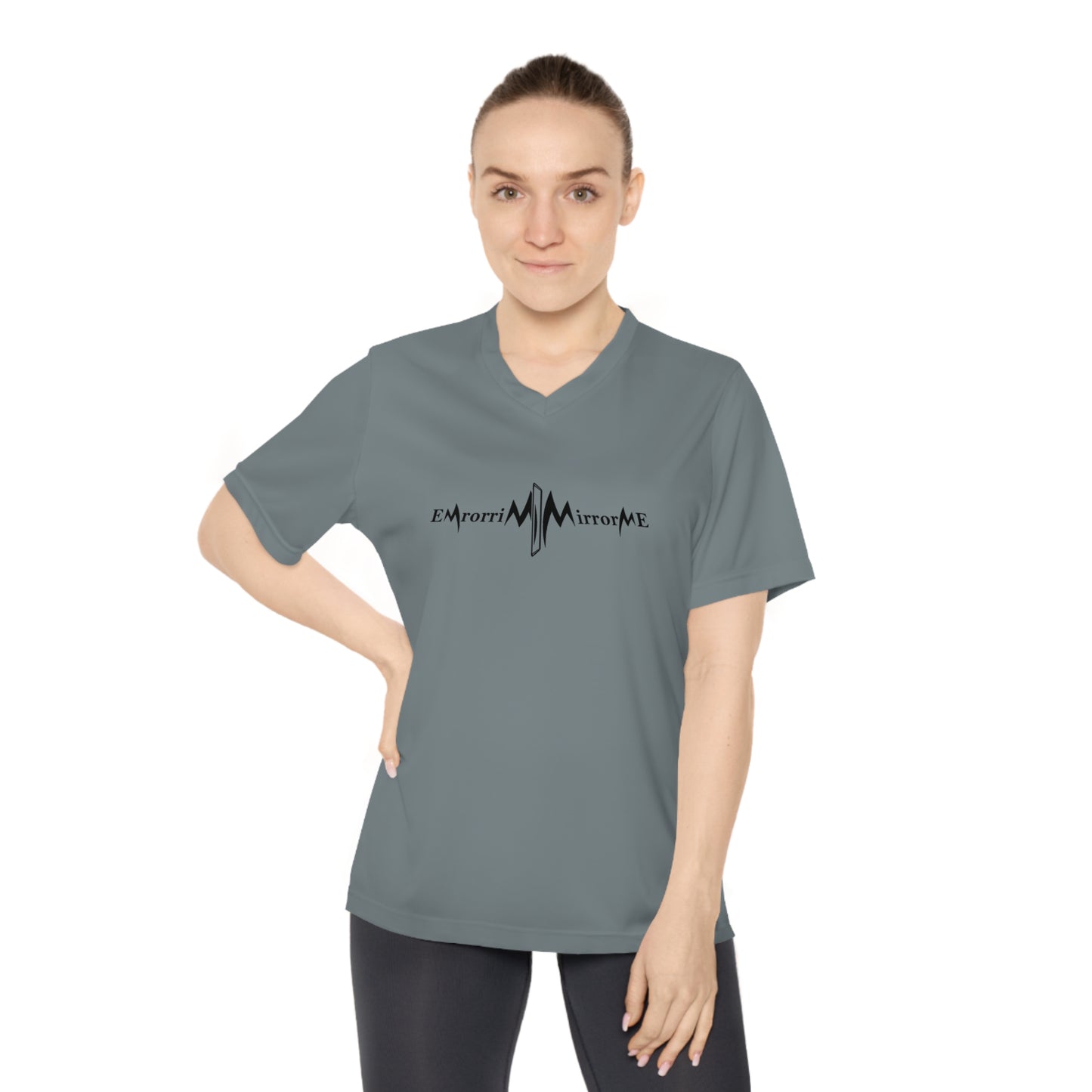 Performance V-Neck T-Shirt (Mirrored Logo)