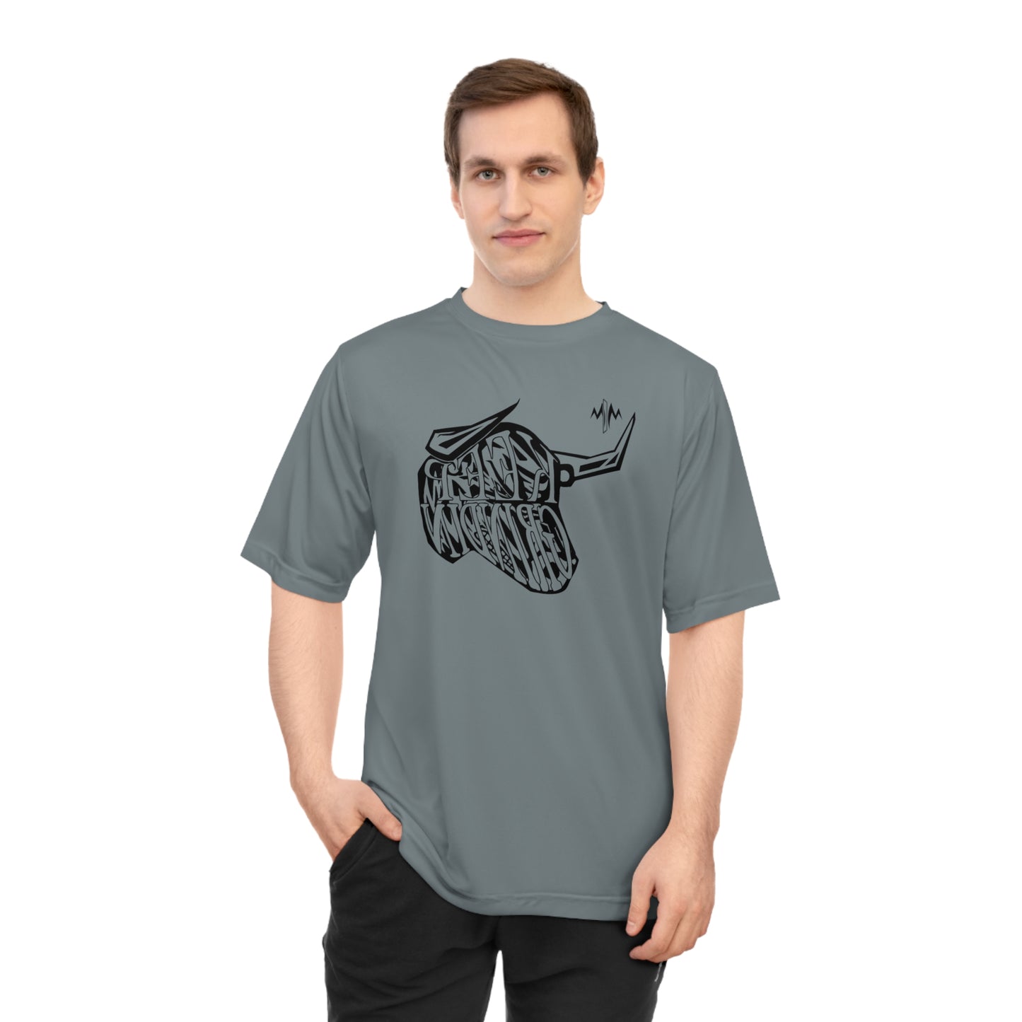 Men's Zone Performance T-shirt (Bull)