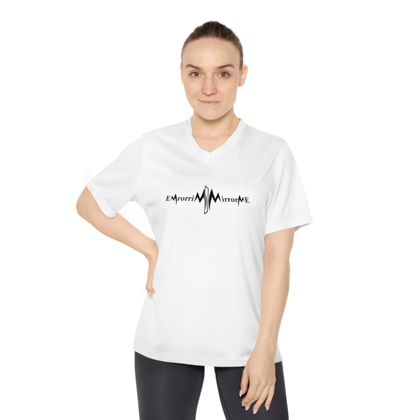 Performance V-Neck T-Shirt (Mirrored Logo)