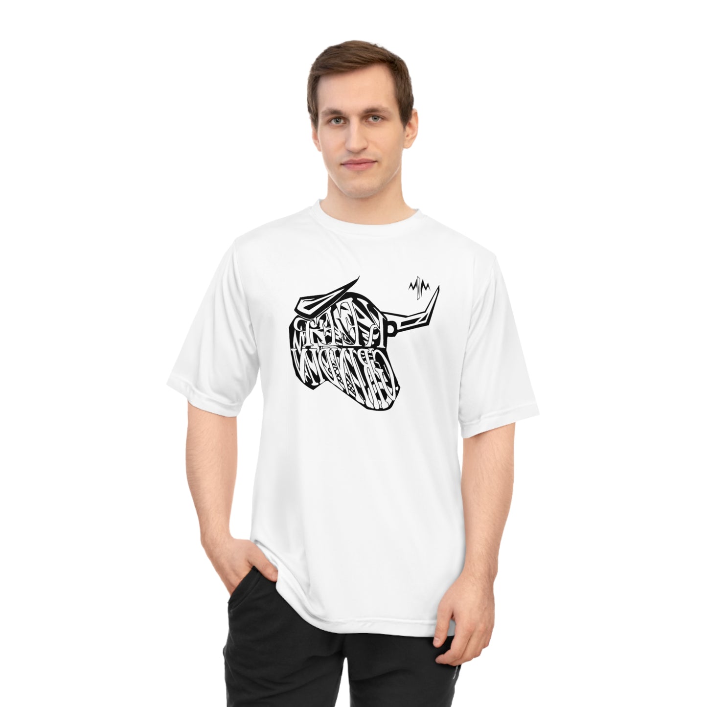 Men's Zone Performance T-shirt (Bull)