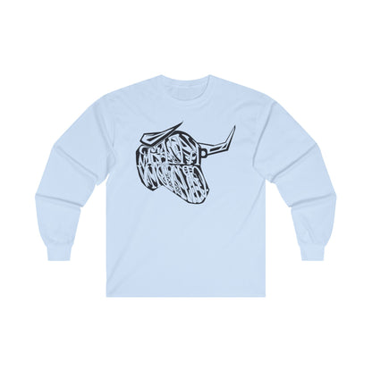 Ultra Cotton Long Sleeve Tee (Bull)