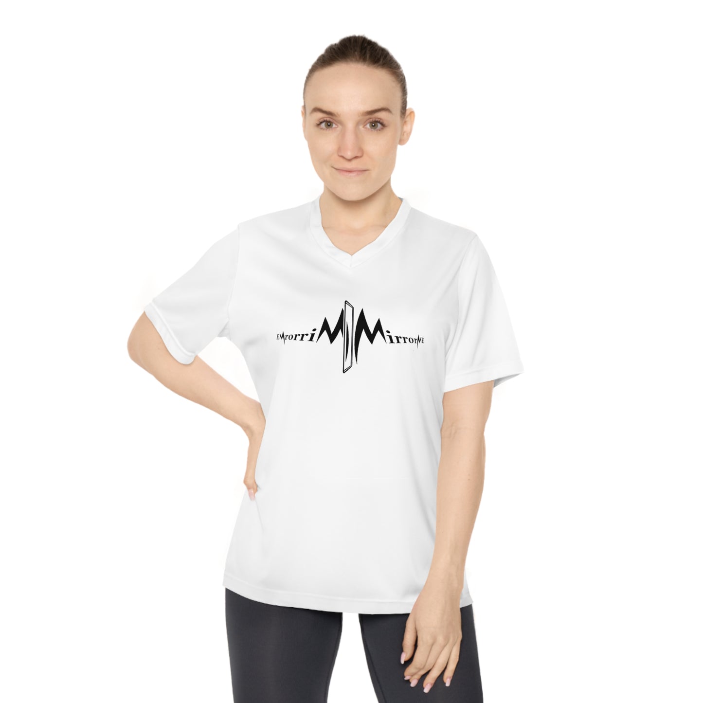 Performance V-Neck T-Shirt (Mirrored Logo)