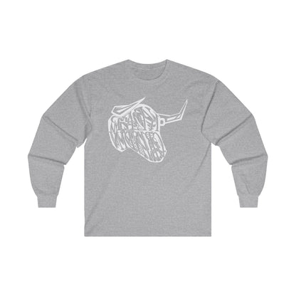 Ultra Cotton Long Sleeve Tee (Bull)