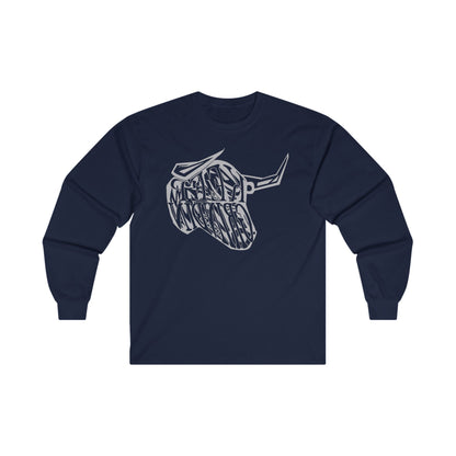 Ultra Cotton Long Sleeve Tee (Bull)